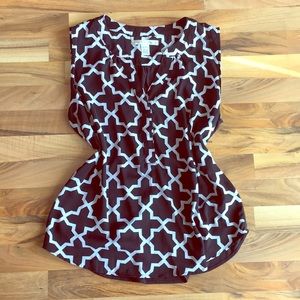 🚫Donated🚫 Black and White Sleeveless Blouse